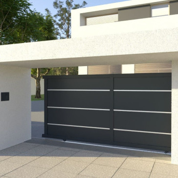 Portail Couronne Australe Aluminium Coulissant Sur Mesure à Motoriser