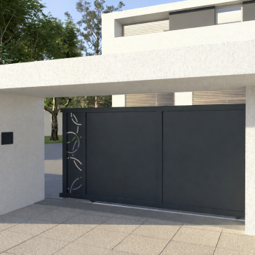 Portail Colombe Aluminium Coulissant Sur Mesure à Motoriser