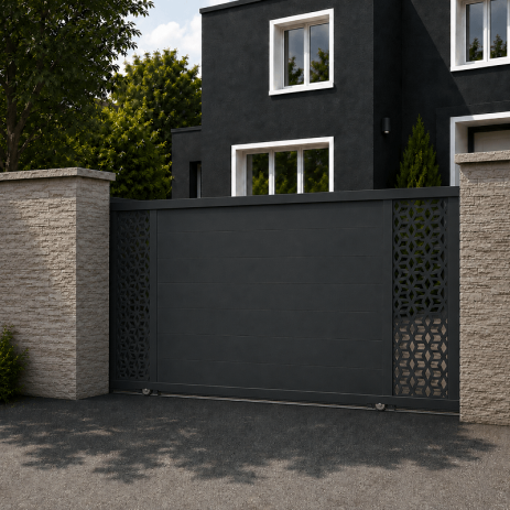 Portail Titania aluminium Coulissant Sur Mesure