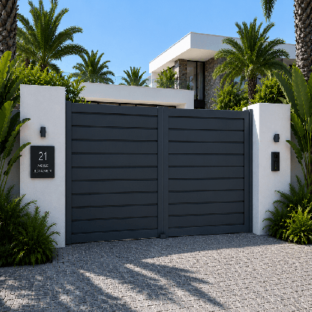 Portail persienné Hydre Battant Sur Mesure