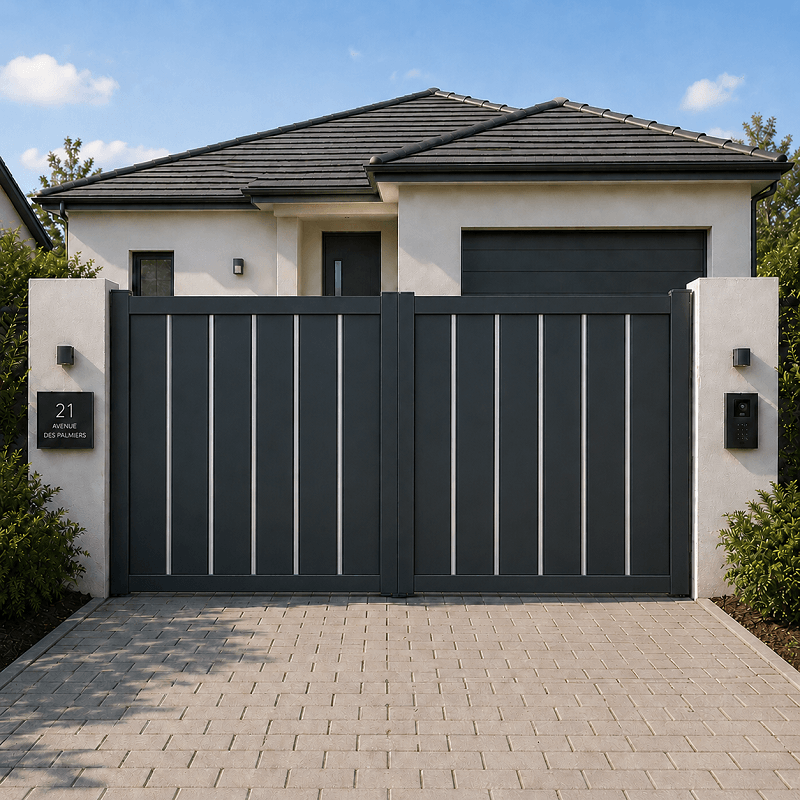 Portail Couronne Boréale Battant Sur Mesure
