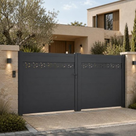 Portail Mercure aluminium Battant Sur Mesure