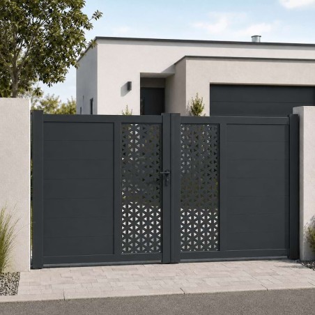 Portail Saturne aluminium Battant Sur Mesure