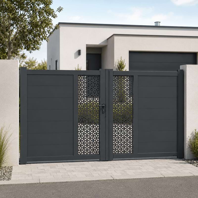 Portail Titania aluminium Battant Sur Mesure