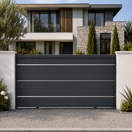 Portail Taureau Coulissant Sur Mesure