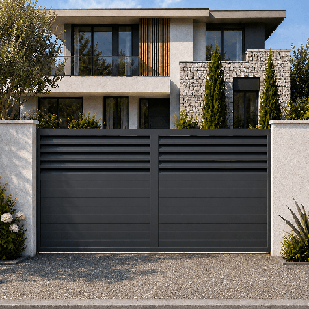 Portail Capricorne Coulissant 2 Vantaux Sur Mesure
