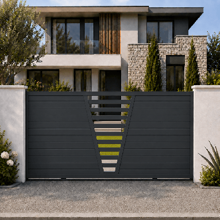 Portail Cygne Coulissant Sur Mesure