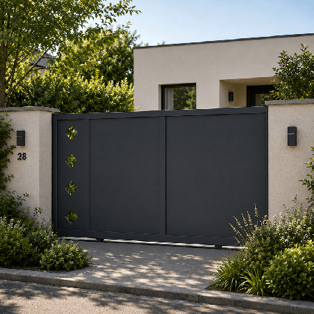 Portail Colombe Aluminium Coulissant Sur Mesure