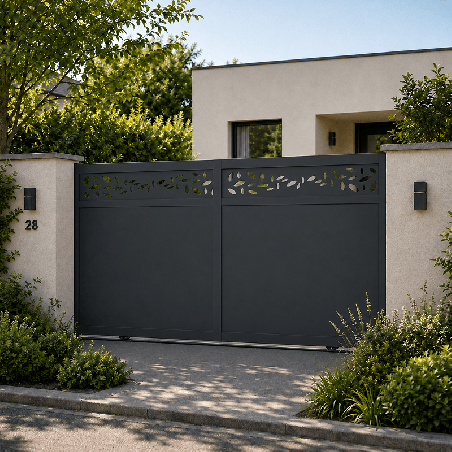 Portail Flèche Aluminium Coulissant Sur Mesure