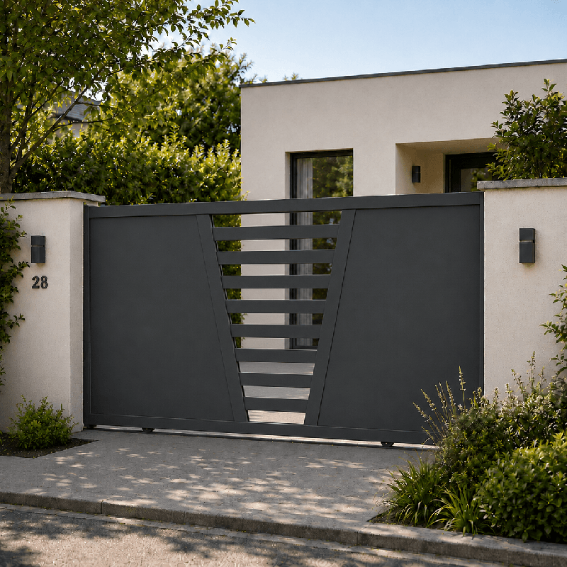 Portail Pyxide Aluminium Coulissant Sur Mesure