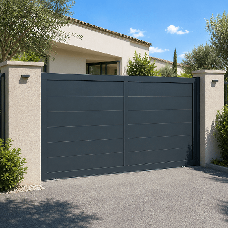 Portail Callisto Aluminium Coulissant Sur Mesure