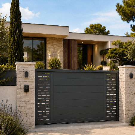Portail Ariel aluminium Coulissant Standard