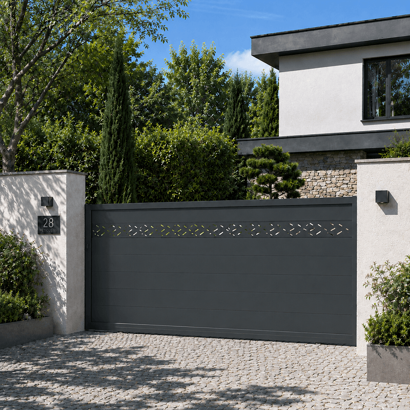 Portail Mercure aluminium Coulissant Sur Mesure