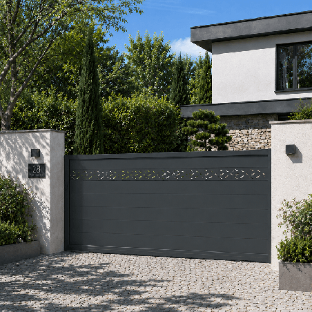 Portail Mercure aluminium Coulissant Sur Mesure