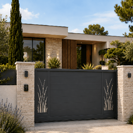 Portail Saturne aluminium Coulissant Sur Mesure