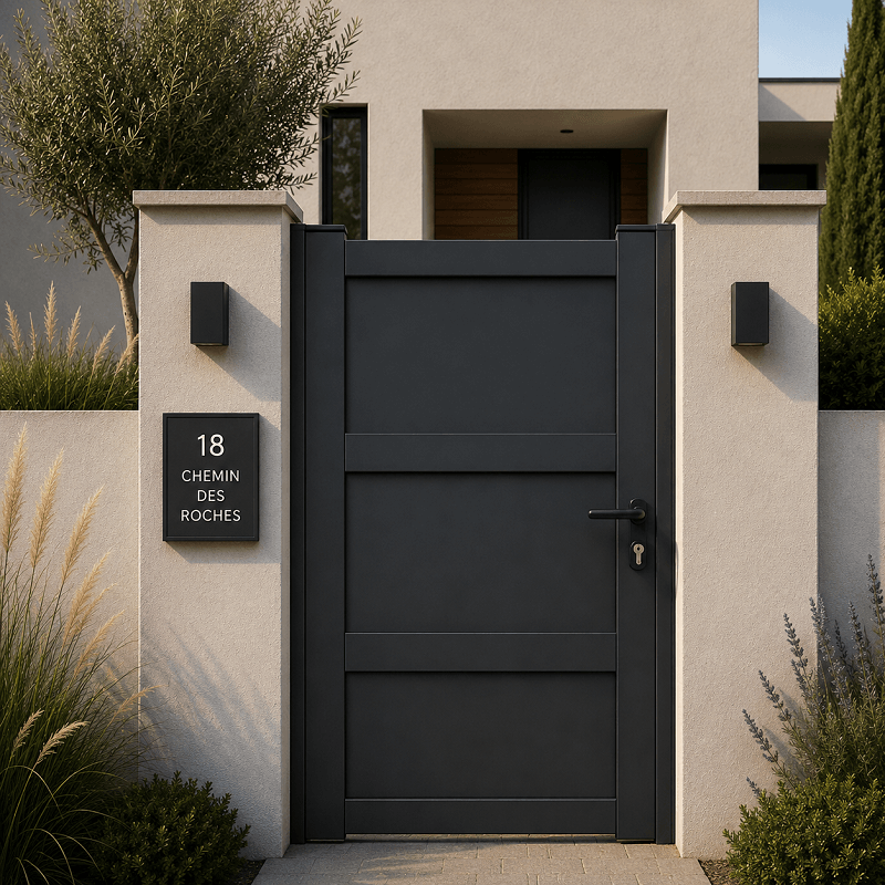 Portillon Lyre Aluminium Sur Mesure