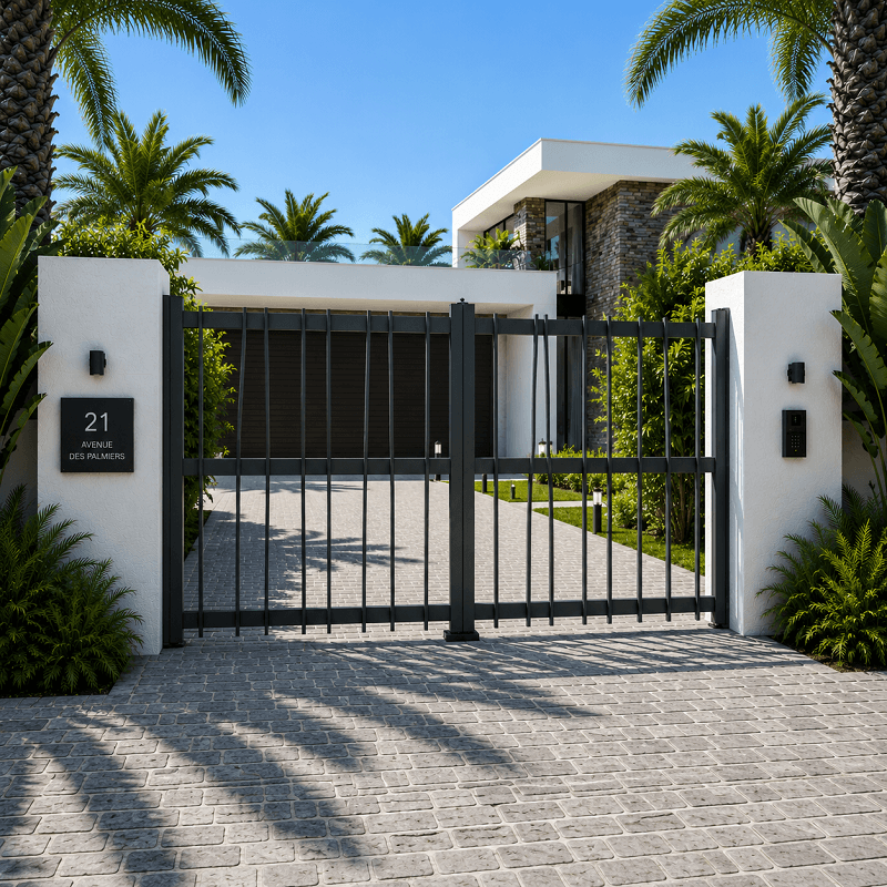 Portail Vierge Battant Sur Mesure