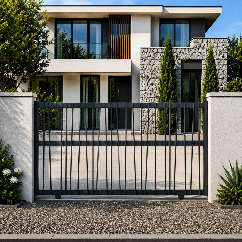 Portail Vierge Coulissant Sur Mesure