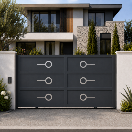Portail Aquila Coulissant 2 Vantaux Sur Mesure