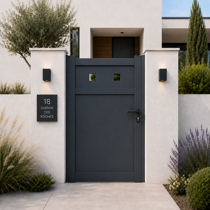 Portillon Flèche Aluminium Sur Mesure