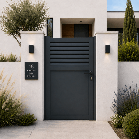 Portillon Règle Aluminium Sur Mesure