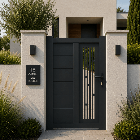 Portillon Sextant Aluminium Sur Mesure