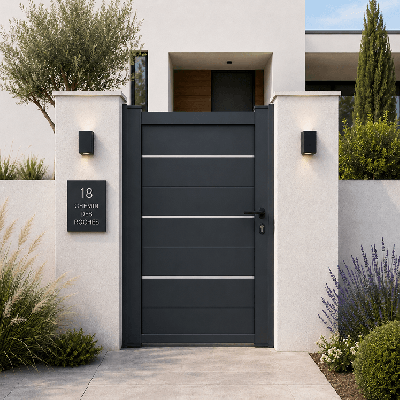 Portillon Taureau Aluminium Sur Mesure