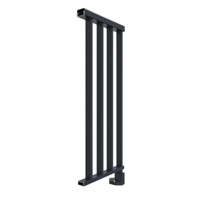 Vue de Coupe Garde Corps Aluminium Classic