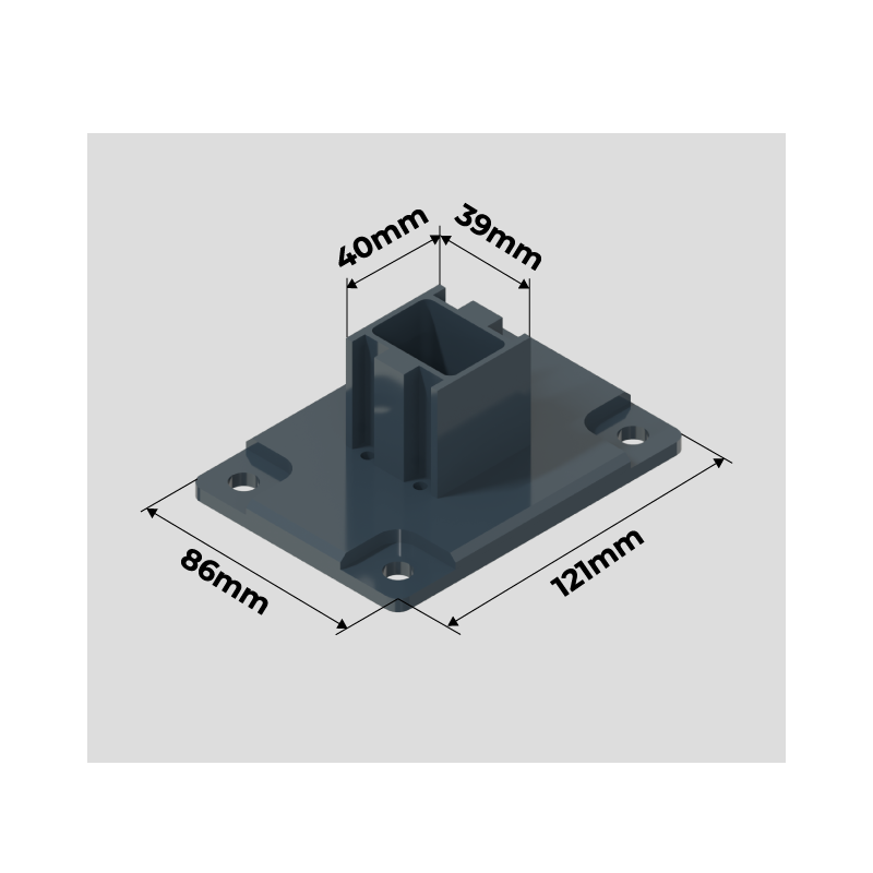 Platine de Fixation Mesures