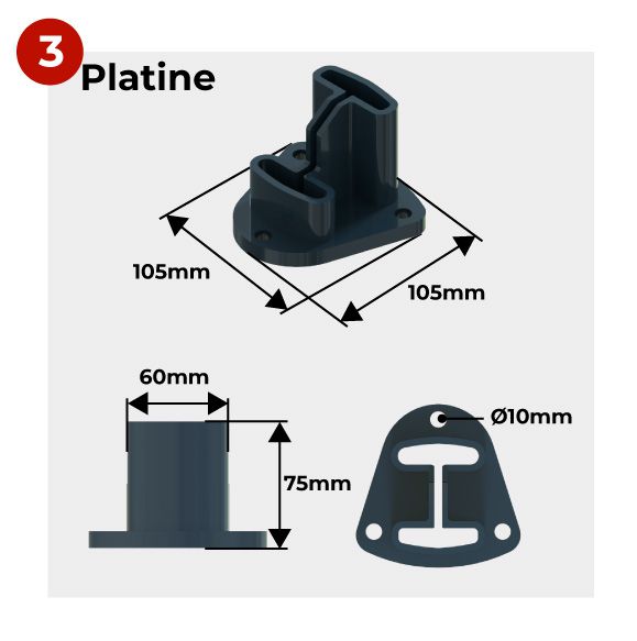 Mesures Grillage Rigide Soude Platine