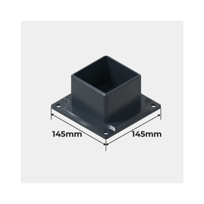 Platine de Fixation au Sol Pergolanda Toit Plat 3000 x 3000 mm