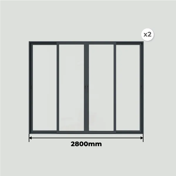 Largeur Pergolanda Toit Plat avec Débords 6000 x 4000 mm