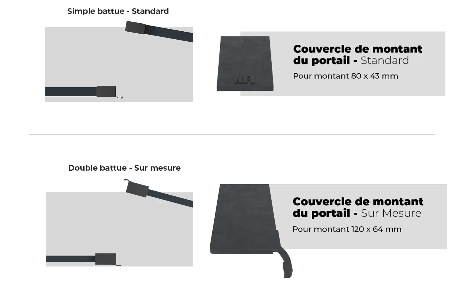 Simple Battue Standard et Double Battue Sur Mesure