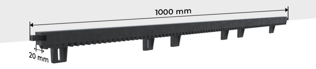 Dimensions Crémaillère Portail Coulissant Sur Mesure