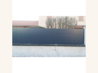 Kit 2 8M Cloture Aluminium Pleine Kit Hauteur Max 1100