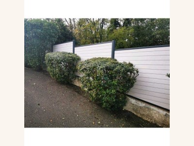 Kit Brise Vue Aluminium Persiennee Sceller Hauteur Max 2000mm Gris Ou Blanc