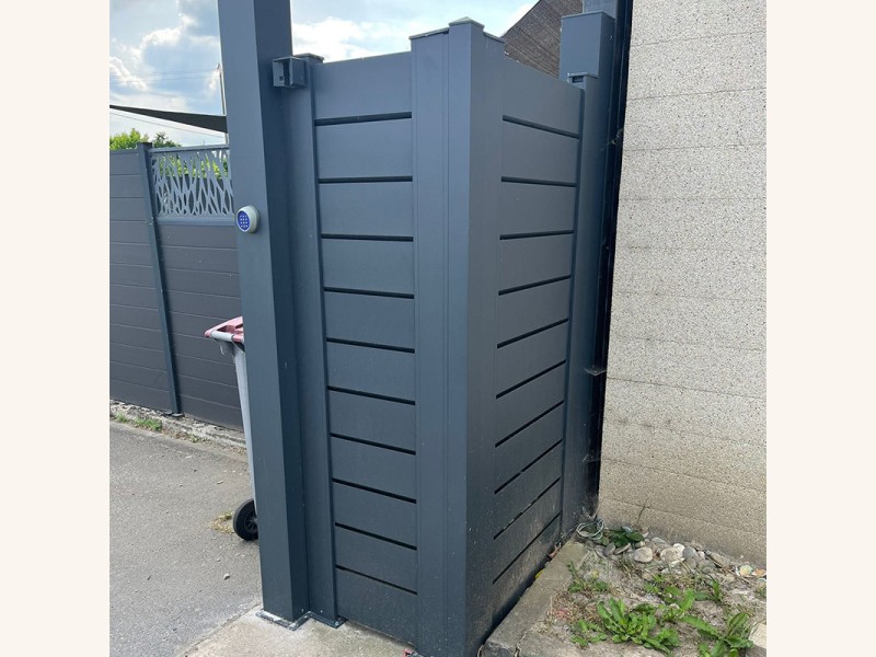 Kit Brise Vue Aluminium Persiennee Sceller Hauteur Max 2000mm Gris Ou Blanc