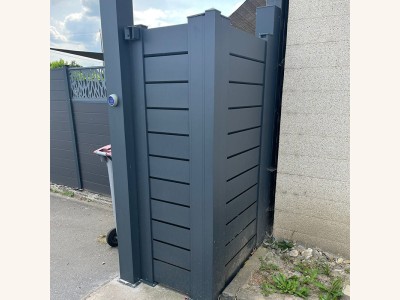 Kit Brise Vue Aluminium Persiennee Sceller Hauteur Max 2000mm Gris Ou Blanc
