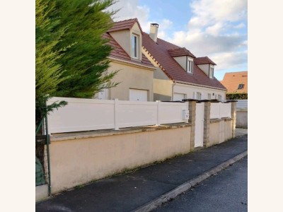 Kit 10 50M Cloture En Panneau Aluminium Hauteur Max 1100mm Gris