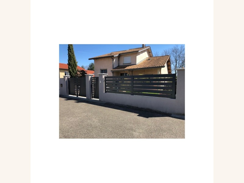 Kit 2 8M Cloture Aluminium Ajouree Kit Hauteur Max 1100