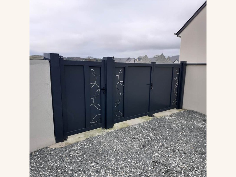 Portail Inverse Battant Standard Blanc Ou Gris