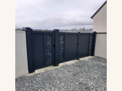 Portail Inverse Battant Standard Blanc Ou Gris